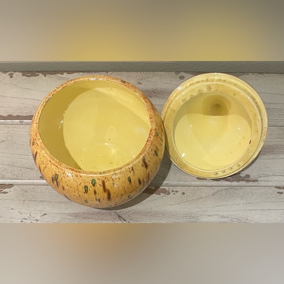 Vintage Splatterware Circus Tent Style Ceramic Candy Jar - Picture 4 of 7